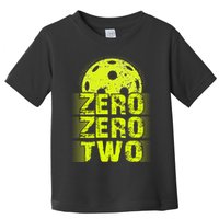 Zero Zero Two Pickleball Player Paddleball Toddler T-Shirt