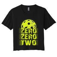 Zero Zero Two Pickleball Player Paddleball Crop Top