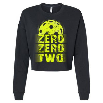 Zero Zero Two Pickleball Player Paddleball Cropped Pullover Crew