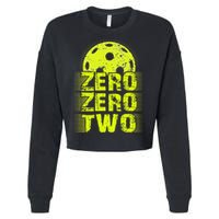 Zero Zero Two Pickleball Player Paddleball Cropped Pullover Crew