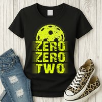 Zero Zero Two Pickleball Player Paddleball Womens T-Shirt