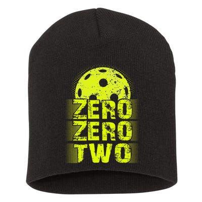Zero Zero Two Pickleball Player Paddleball Short Acrylic Beanie