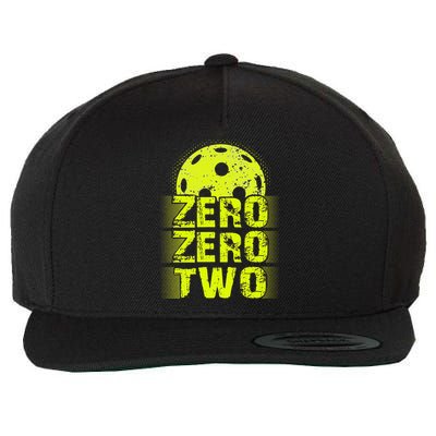 Zero Zero Two Pickleball Player Paddleball Wool Snapback Cap