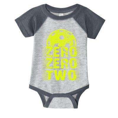 Zero Zero Two Pickleball Player Paddleball Infant Baby Jersey Bodysuit