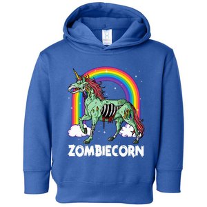 Z.ombiecorn Zo.mbie Unicorn Halloween Rainbow Toddler Hoodie