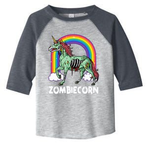 Z.ombiecorn Zo.mbie Unicorn Halloween Rainbow Toddler Fine Jersey T-Shirt