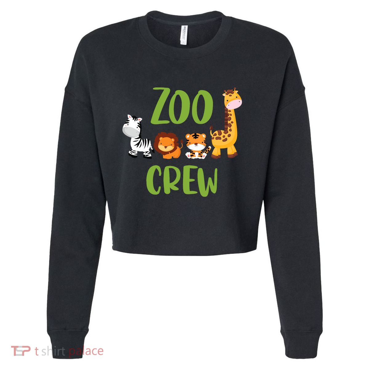 Zoologist Zookeeper Zoo Cropped Pullover Crew