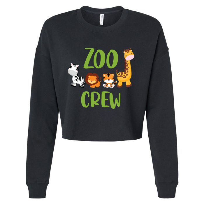 Zoologist Zookeeper Zoo Cropped Pullover Crew