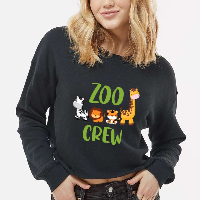 Zoologist Zookeeper Zoo Cropped Pullover Crew