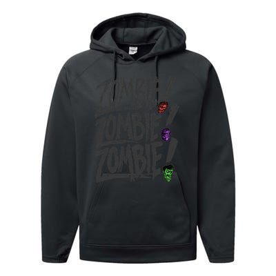 Zombie Zombie Zombie Performance Fleece Hoodie